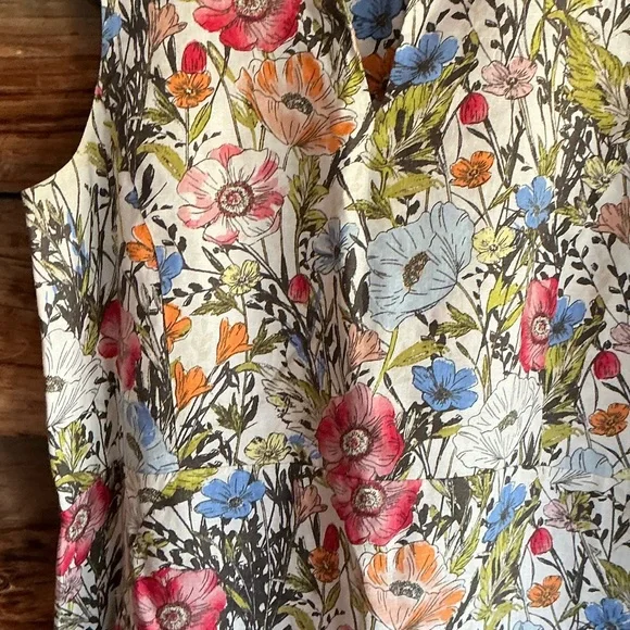 J. Jill Multicolor Floral Midi Dress - Picture 3 of 5